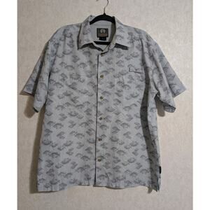 Weatherproof Shirt Mens Large Fishing Vented Short Sleeve Button Up